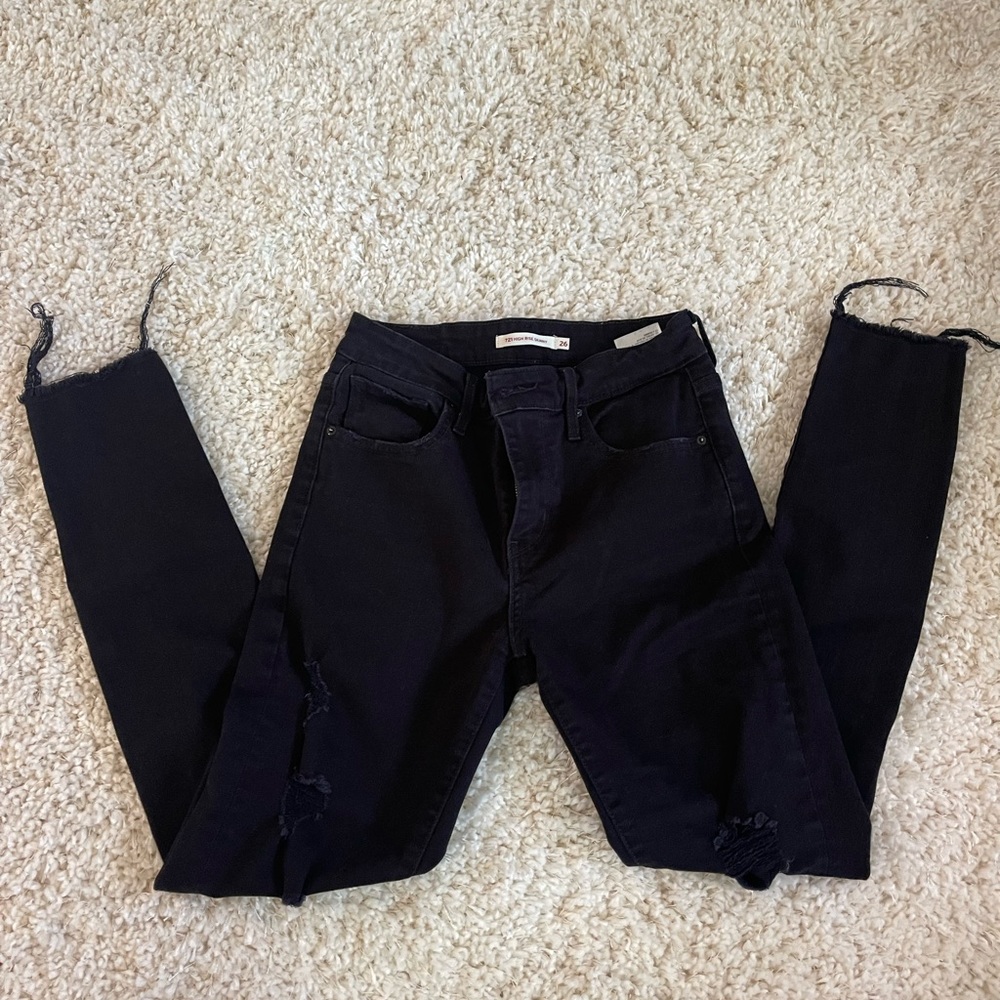 Levi’s Black Ripped Jeans Gem